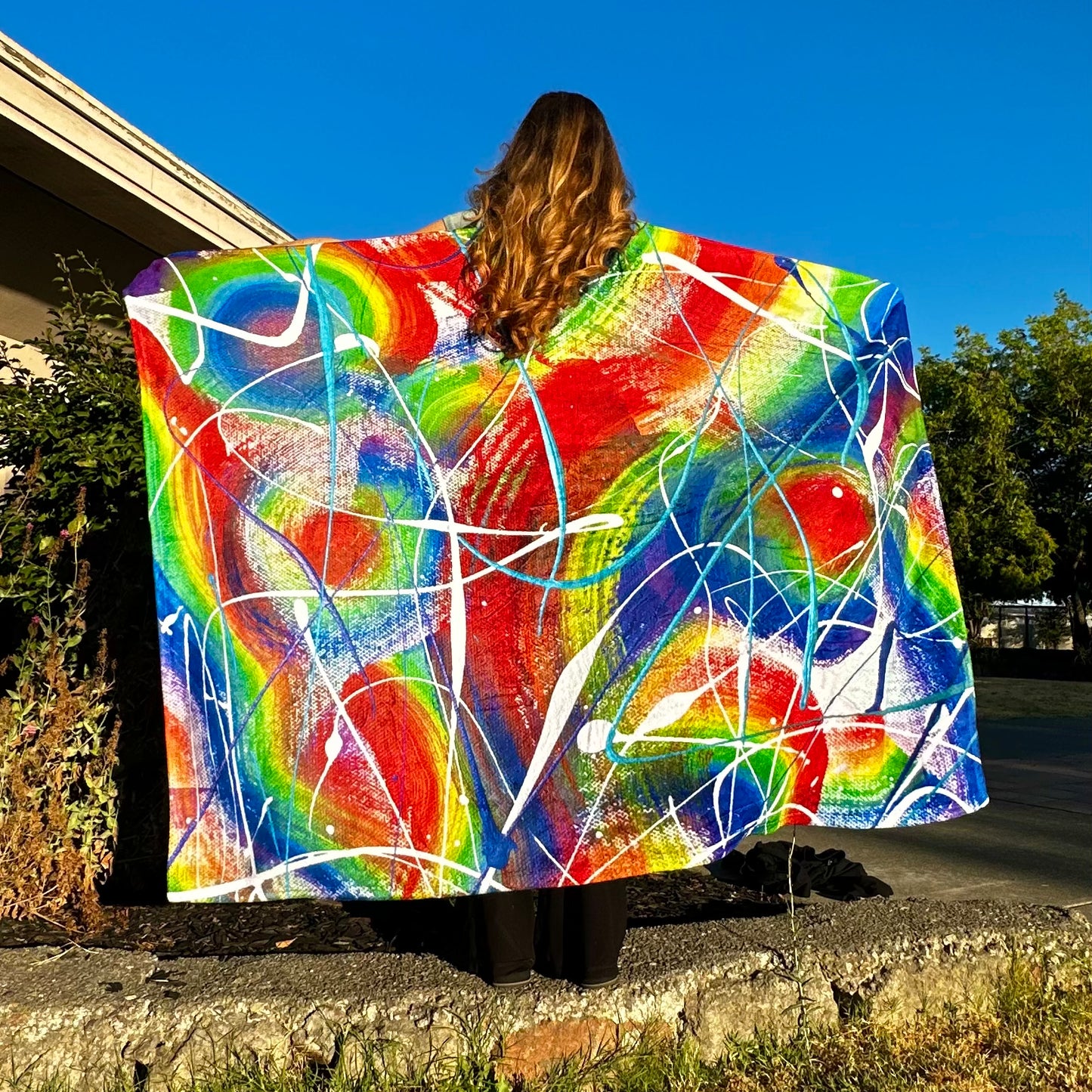 Abstract Throw Blankets