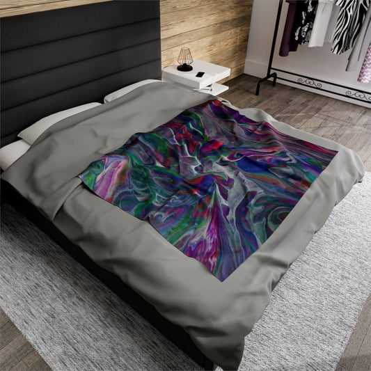 Abstract Throw Blankets-SQ1344139